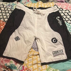 Men's Athletic Shorts - Black and White